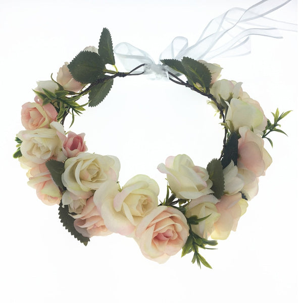 Pale Pink Flower Crown