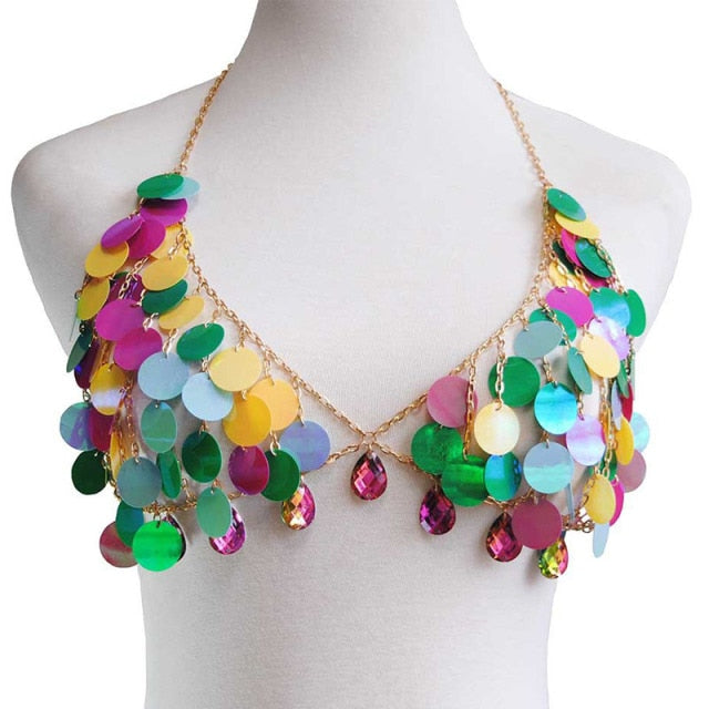 Chainmail Bra Or 9 Other Styles Coins Sequins Rhinestones Chain Mail D ...