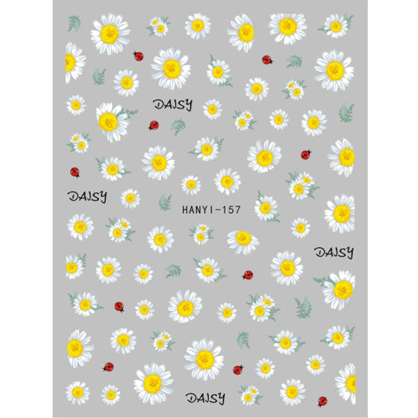 Daisies & Ladybugs Nail Decals