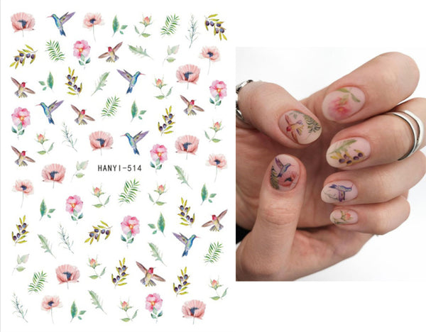 Hummingbird Nail Decals