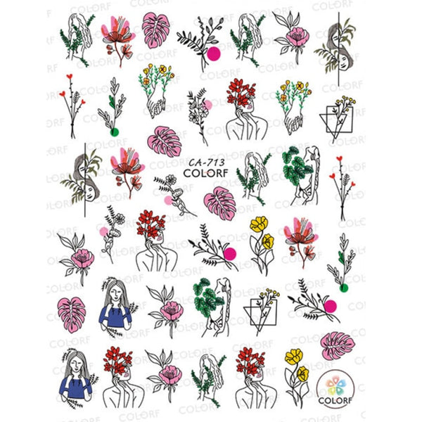 House Plants Nail Decals