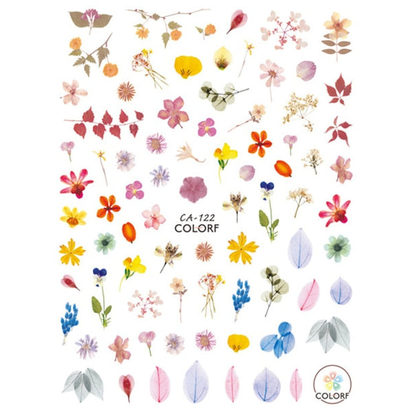 Dried Flowers Nail Stickers