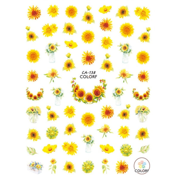 Sunflowers Nail Decals