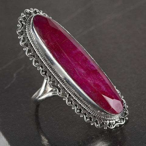 Long Ruby Ring