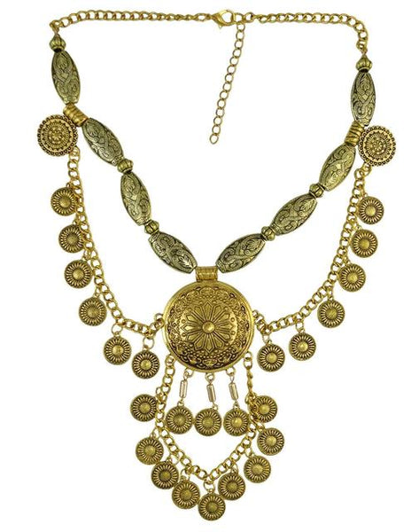 Moon's Vengence Gold Necklace