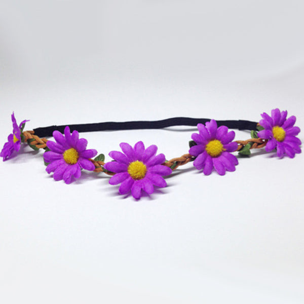 Purple Daisies Flower Crown