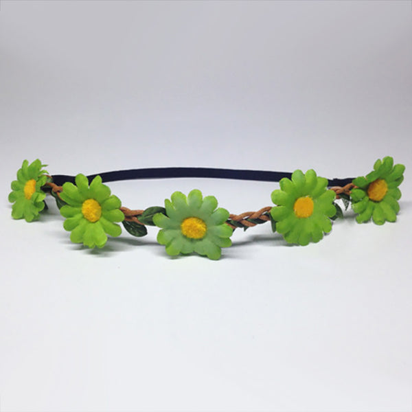 Green Daisies Flower Crown