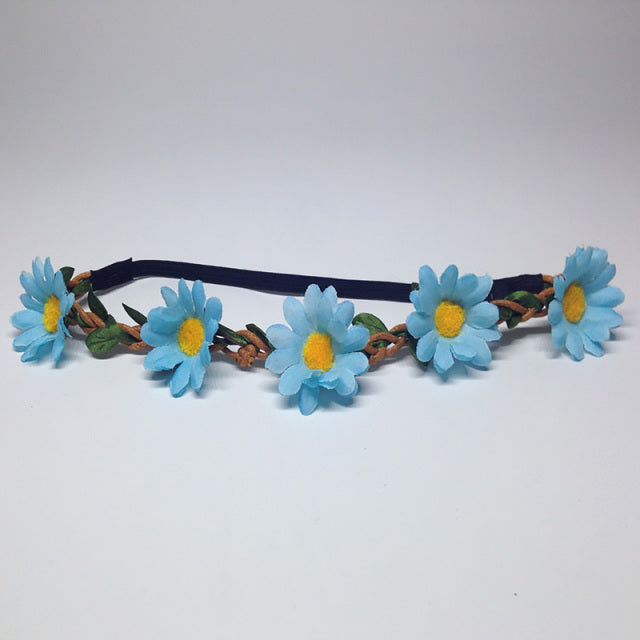 Blue Daisies Flower Crown