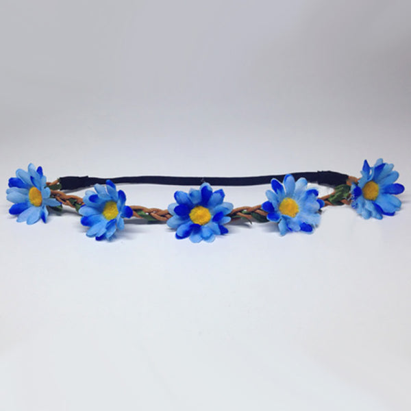 Blue Daisies Headband