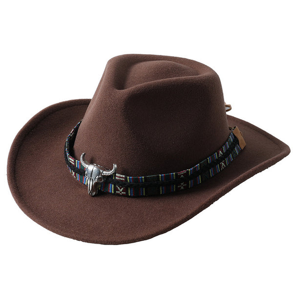 Brown Aztec Cowboy Hat