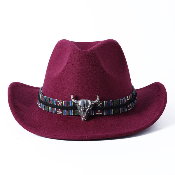 Burgundy Aztec Cowboy Hat