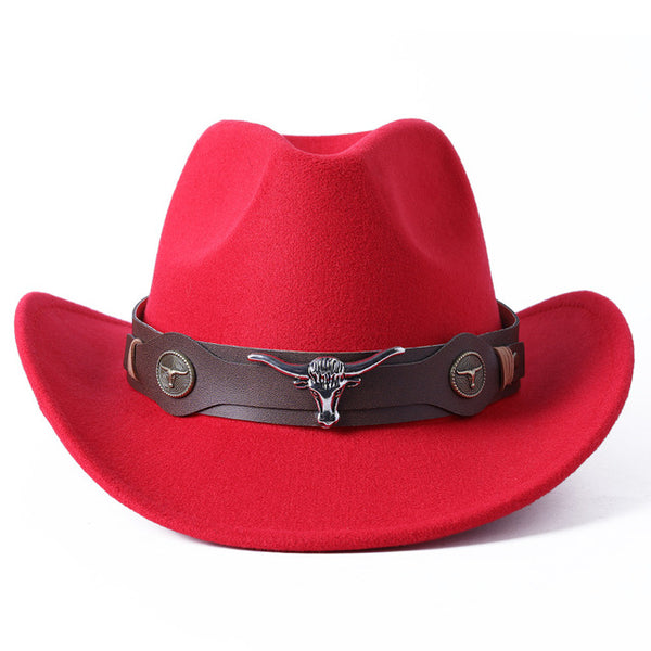Red Longhorn Hat