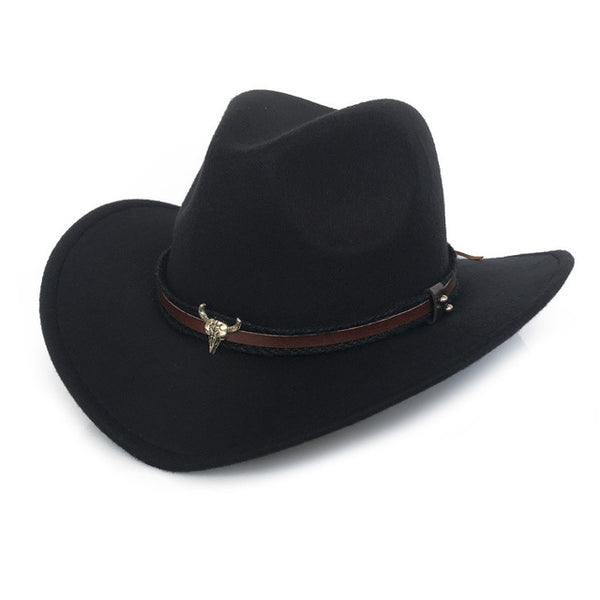 Black Buffalo Skull Hat