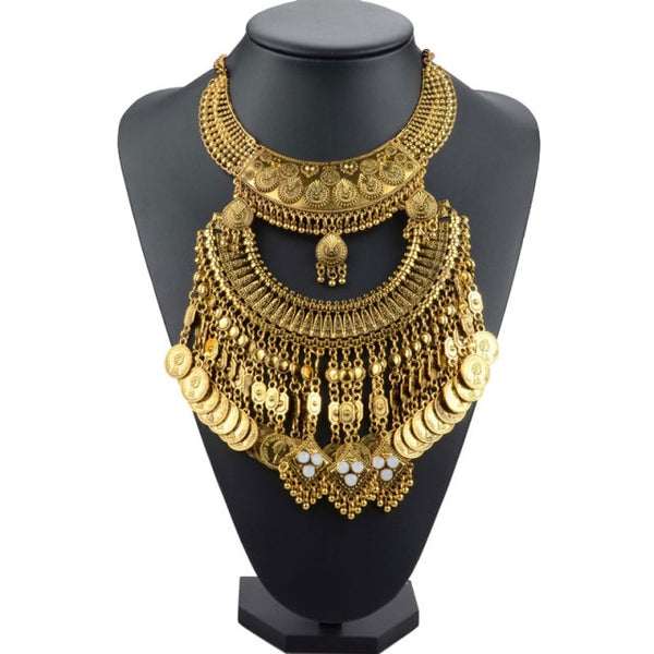 Gold Gypsy Coin Necklace