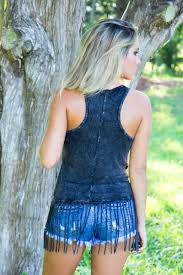 Black Racerback Tank