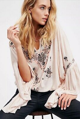Boho bell sleeve tops top