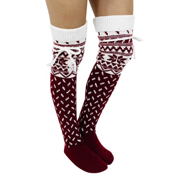 Alpine Thigh High Socks