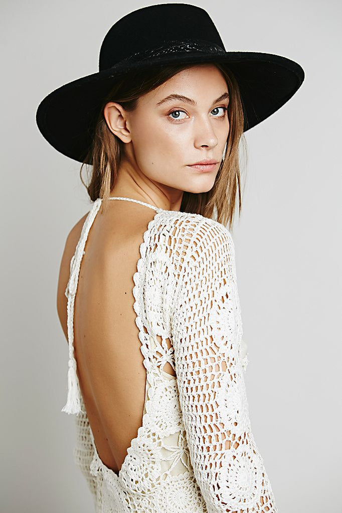 havana crochet dress Havana Haze Crochet Mini Dress