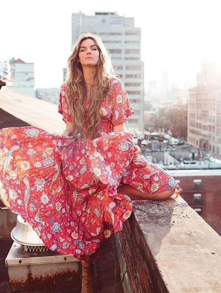 Lovebird Half Moon Maxi Dress