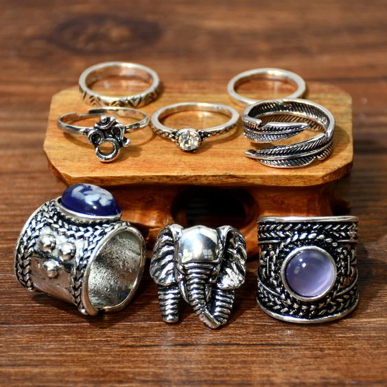 India Ohm Ring Set