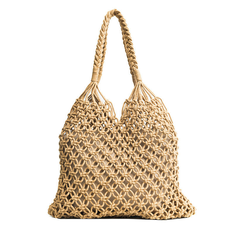 Woven Beach Tote - Natural