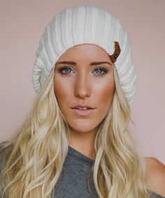 Ivory Slouch Hat
