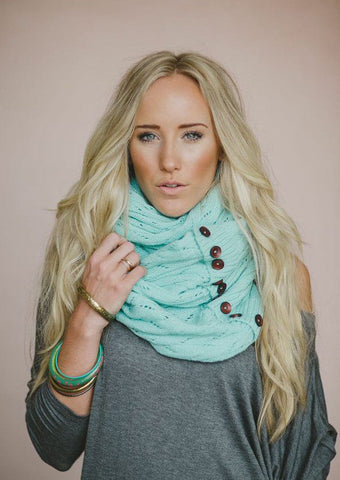 Mint Infinity Scarf