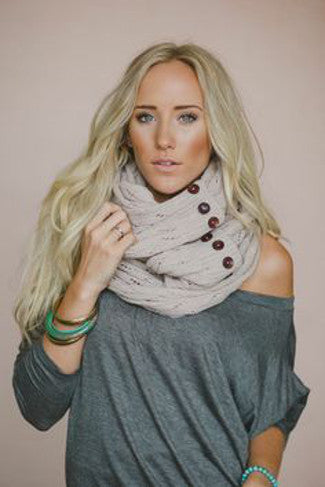 Oatmeal Infinity Scarf