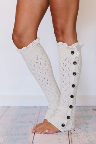 Crochet Lace Leg Warmers
