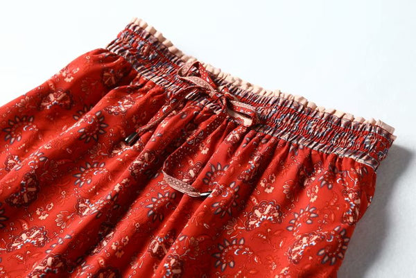 Red Gypsy Skirt