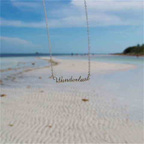 Wanderlust Necklace Gold