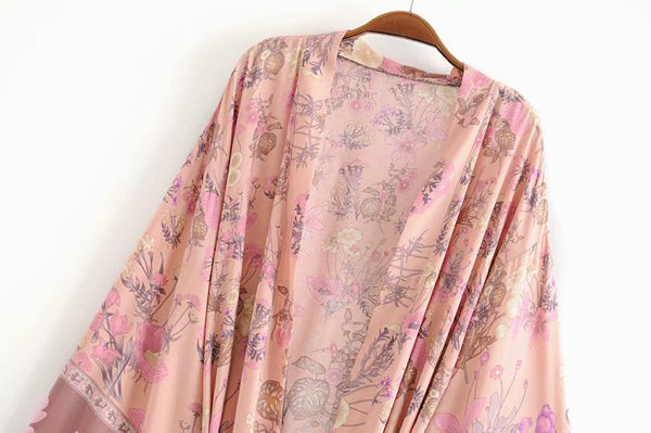 Pink Floral Robe
