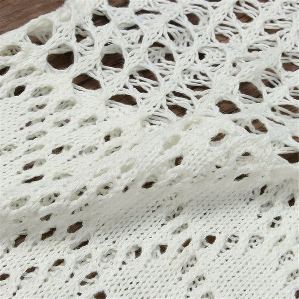 White Crochet Dress